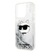Karl Lagerfeld KLHCP14LLNHCCS iPhone 14 Pro 6.1’’ silver/silver hardcase Glitter Choupette Head - Cell phone cases