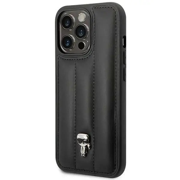 Karl Lagerfeld KLHCP14LPSQPK iPhone 14 Pro 6,1’’ hardcase czarny/black Puffy Ikonik Pin - Cell phone cases