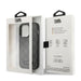 Karl Lagerfeld KLHCP14LSAKLHPG iPhone 14 Pro 6.1 ’hardcase gray / gray Saffiano Mono Metal Logo - Cell phone cases