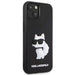 Karl Lagerfeld KLHCP14M3DRKHNK iPhone 14 Plus 6.7’’ black/black hardcase Rubber Choupette 3D - Cell phone cases