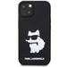 Karl Lagerfeld KLHCP14M3DRKHNK iPhone 14 Plus 6.7’’ black/black hardcase Rubber Choupette 3D - Cell phone cases