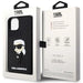 Karl Lagerfeld KLHCP14M3DRKINK iPhone 14 Plus 6.7’’ black/black hardcase Rubber Ikonik 3D - Cell phone cases