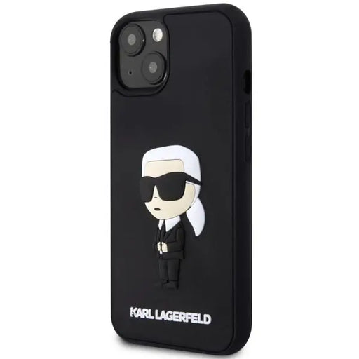 Karl Lagerfeld KLHCP14M3DRKINK iPhone 14 Plus 6.7’’ black/black hardcase Rubber Ikonik 3D - Cell phone cases