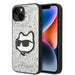 Karl Lagerfeld KLHCP14MG2CPS iPhone 14 Plus 6.7’’ silver/silver hardcase Glitter Choupette Patch - Cell phone cases