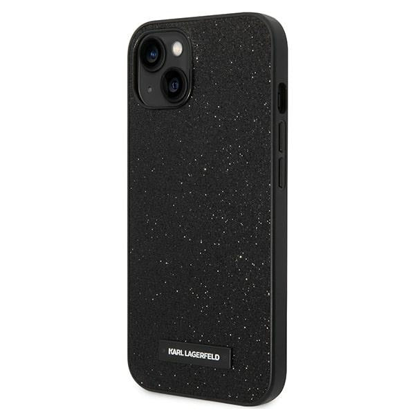 Karl Lagerfeld KLHCP14MG2ELK iPhone 14 Plus 6.7 ’hardcase black / black Glitter Plaque Logo - Cell phone cases