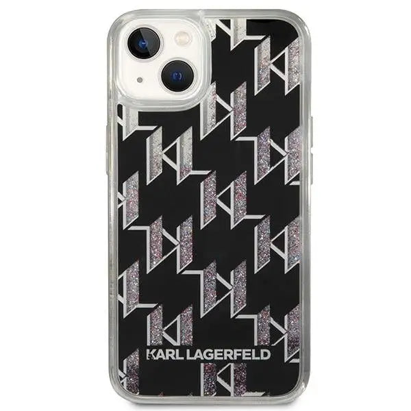 Karl Lagerfeld KLHCP14MLMNMK iPhone 14 Plus 6.7 ’hardcase black / black Liquid Glitter Monogram - Cell phone cases