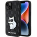 Karl Lagerfeld KLHCP14MSAKHPCK iPhone 14 Plus 6.7’’ black/black Saffiano Monogram Choupette - Cell phone cases