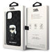 Karl Lagerfeld KLHCP14MSAKHPKK iPhone 14 Plus 6.7’’ black/black Saffiano Monogram Ikonik - Cell phone cases