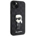 Karl Lagerfeld KLHCP14MSAKHPKK iPhone 14 Plus 6.7’’ black/black Saffiano Monogram Ikonik - Cell phone cases