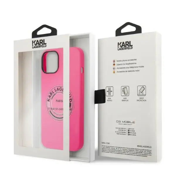 Karl Lagerfeld KLHCP14MSRSGRCF iPhone 14 Plus 6.7 ’hardcase pink / pink Silicone RSG - Cell phone cases