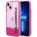 Karl Lagerfeld KLHCP14SLCKVF iPhone 14 6,1’’ różowy/pink hardcase Liquid Glitter Elong - Cell phone cases