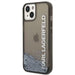 Karl Lagerfeld KLHCP14SLCKVK iPhone 14 6.1 ’black / black hardcase Liquid Glitter Elong - Cell phone cases
