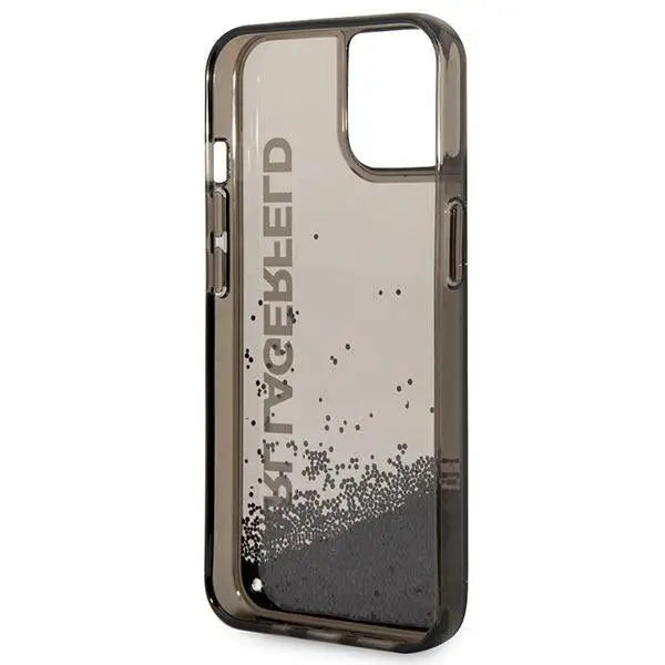Karl Lagerfeld KLHCP14SLCKVK iPhone 14 6.1 ’black / black hardcase Liquid Glitter Elong - Cell phone cases