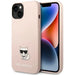 Karl Lagerfeld KLHCP14SSLCTPI iPhone 14 6.1 ’hardcase light pink / light pink Silicone Choupette Body - Cell phone