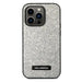 Karl Lagerfeld KLHCP14XG2ELS iPhone 14 Pro Max 6.7 ’hardcase silver / silver Glitter Plaque Logo - Cell phone cases