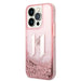 Karl Lagerfeld KLHCP14XLBKLCP iPhone 14 Pro Max 6.7 ’pink / pink hardcase Liquid Glitter Big KL - Cell phone cases