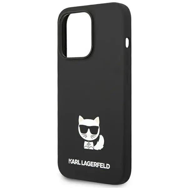 Karl Lagerfeld KLHCP14XSLCTBK iPhone 14 Pro Max 6.7 ’hardcase black / black Silicone Choupette Body - Cell phone cases