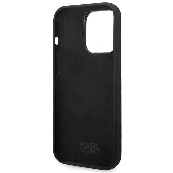 Karl Lagerfeld KLHCP14XSLCTBK iPhone 14 Pro Max 6.7 ’hardcase black / black Silicone Choupette Body - Cell phone cases