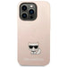 Karl Lagerfeld KLHCP14XSLCTPI iPhone 14 Pro Max 6.7 ’hardcase light pink / light pink Silicone Choupette Body - Cell