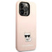 Karl Lagerfeld KLHCP14XSLCTPI iPhone 14 Pro Max 6.7 ’hardcase light pink / light pink Silicone Choupette Body - Cell