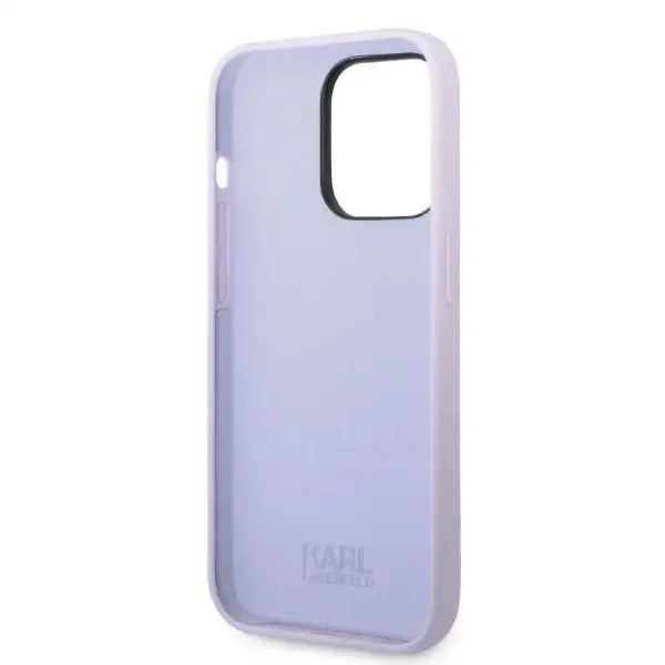 Karl Lagerfeld KLHCP14XSNIKBCU iPhone 14 Pro Max 6.7’’ hardcase purple/purple Silicone Ikonik - Cell phone cases