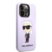 Karl Lagerfeld KLHCP14XSNIKBCU iPhone 14 Pro Max 6.7’’ hardcase purple/purple Silicone Ikonik - Cell phone cases