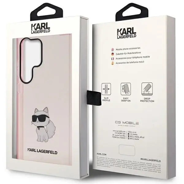 Karl Lagerfeld KLHCS23LHNCHTCP S23 Ultra S918 pink/pink hardcase Ikonik Choupette - Cell phone cases