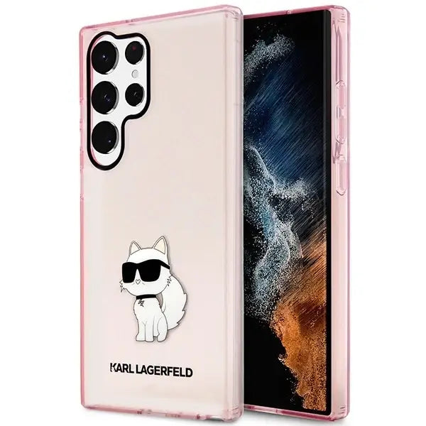 Karl Lagerfeld KLHCS23LHNCHTCP S23 Ultra S918 pink/pink hardcase Ikonik Choupette - Cell phone cases