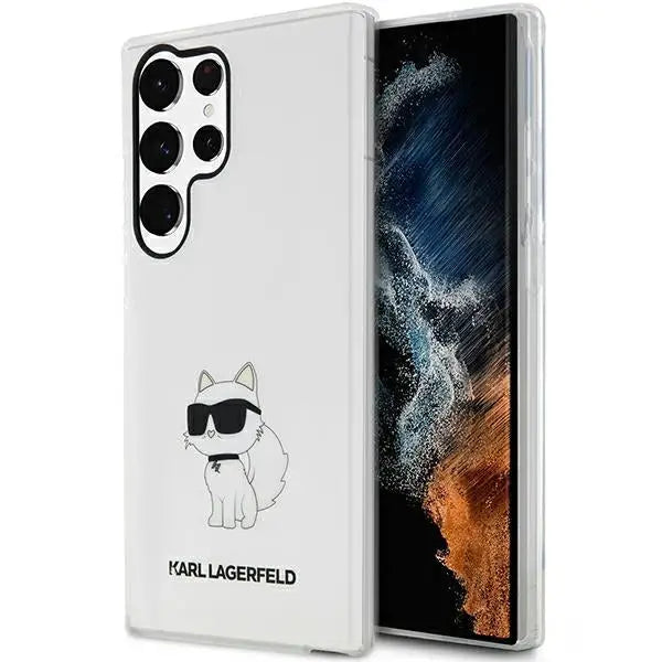 Karl Lagerfeld KLHCS23LHNCHTCT S23 Ultra S918 transparent hardcase Ikonik Choupette - Cell phone cases
