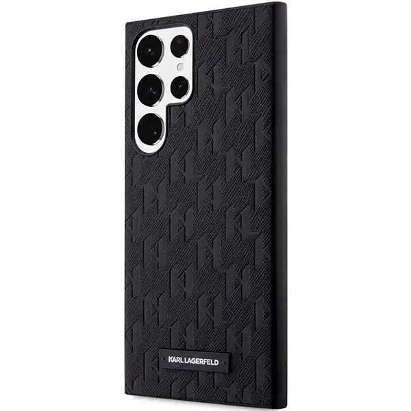 Karl Lagerfeld KLHCS23LSAKLHPK S23 Ultra S918 hardcase black/black Saffiano Mono Metal Logo - Cell phone cases