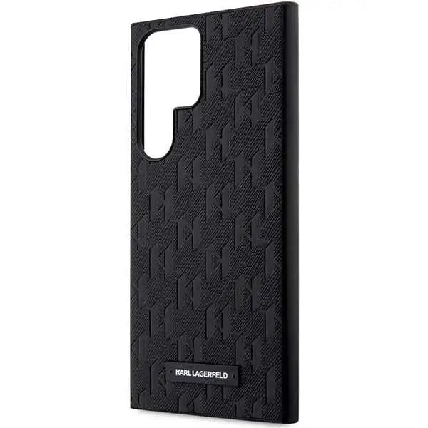 Karl Lagerfeld KLHCS23LSAKLHPK S23 Ultra S918 hardcase black/black Saffiano Mono Metal Logo - Cell phone cases