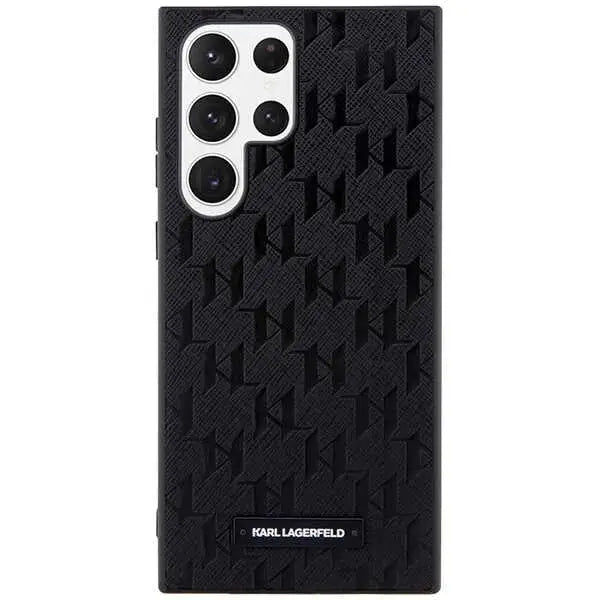 Karl Lagerfeld KLHCS23LSAKLHPK S23 Ultra S918 hardcase black/black Saffiano Mono Metal Logo - Cell phone cases