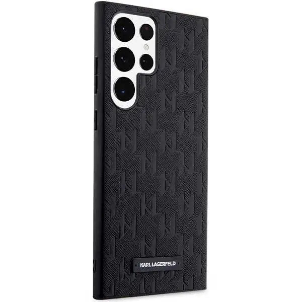 Karl Lagerfeld KLHCS23LSAKLHPK S23 Ultra S918 hardcase black/black Saffiano Mono Metal Logo - Cell phone cases