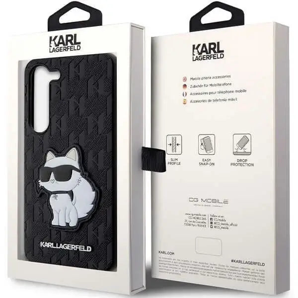 Karl Lagerfeld KLHCS23MSAKLHCPK S23+ S916 hardcase black/black Saffiano Monogram Choupette - Cell phone cases