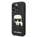 Karl Lagerfeld KLHMP14LSLKHBK iPhone 14 Pro 6.1 ’hardcase black / black Silicone Karl`s Head Magsafe - Cell phone cases