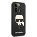 Karl Lagerfeld KLHMP14LSLKHBK iPhone 14 Pro 6.1 ’hardcase black / black Silicone Karl`s Head Magsafe - Cell phone cases