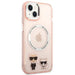 Karl Lagerfeld KLHMP14MHKCP iPhone 14 Plus 6.7 ’hardcase pink / pink Karl & Choupette Aluminum Magsafe - Cell phone