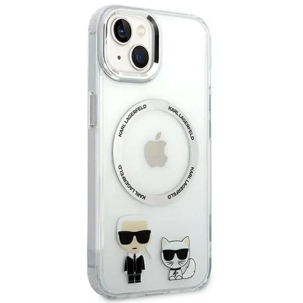 Karl Lagerfeld KLHMP14MHKCT iPhone 14 Plus 6.7 ’hardcase transparent / transparent Karl & Choupette Aluminum Magsafe
