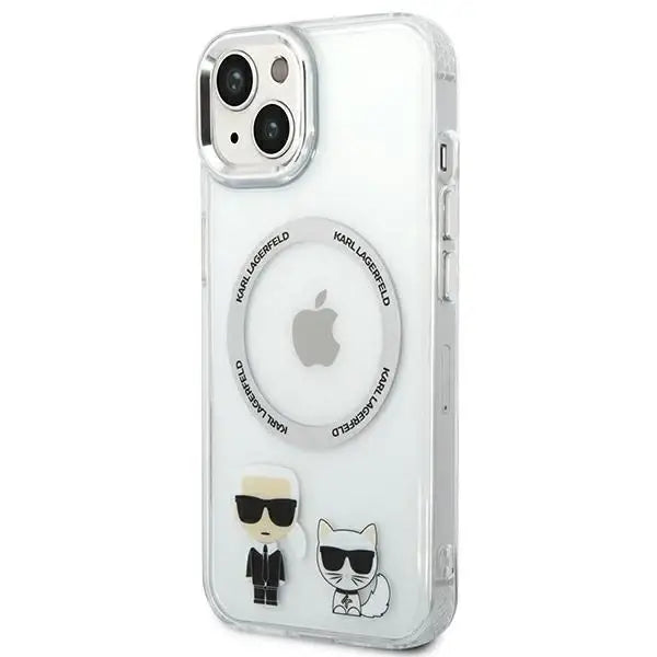 Karl Lagerfeld KLHMP14MHKCT iPhone 14 Plus 6.7 ’hardcase transparent / transparent Karl & Choupette Aluminum Magsafe