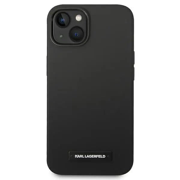 Karl Lagerfeld KLHMP14MSLMP1K iPhone 14 Plus 6.7 ’hardcase black / black Silicone Plaque Magsafe - Cell phone cases