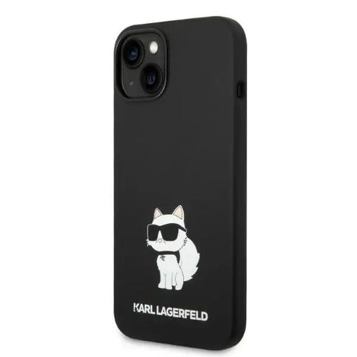 Karl Lagerfeld KLHMP14MSNCHBCK iPhone 14 Plus 6.7’’ hardcase black/black Silicone Choupette MagSafe - Cell phone cases
