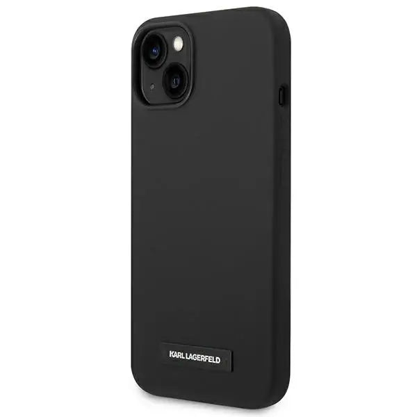 Karl Lagerfeld KLHMP14SSLMP1K iPhone 14 6,1’’ hardcase czarny/black Silicone Plaque Magsafe - Cell phone cases