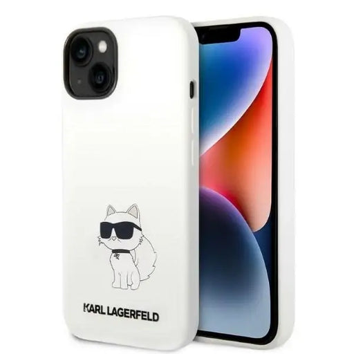 Karl Lagerfeld KLHMP14SSNCHBCH iPhone 14 6.1’’ hardcase white/white Silicone Choupette MagSafe - Cell phone cases