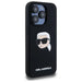 Karl Lagerfeld KLHMP15XSKHPPLK iPhone 15 Pro Max 6.7’’ black/black hardcase Silicone Karl Head Print MagSafe - Cell
