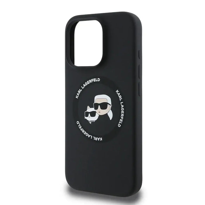 Karl Lagerfeld KLHMP16LSKCHTCK iPhone 16 Pro 6.3’’ black/black hardcase Silicone Karl&Choupette Heads MagSafe - Cell