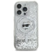 Karl Lagerfeld Liquid Glitter Choupette Head Magsafe iPhone 16 Pro Case - Clear - Cell phone cases