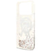 Karl Lagerfeld Liquid Glitter Choupette Logo MagSafe Case for iPhone 17 Pro Max - Clear - Cell phone cases