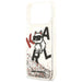 Karl Lagerfeld Liquid Glitter Choupette Logo MagSafe Case for iPhone 17 Pro Max - Clear - Cell phone cases