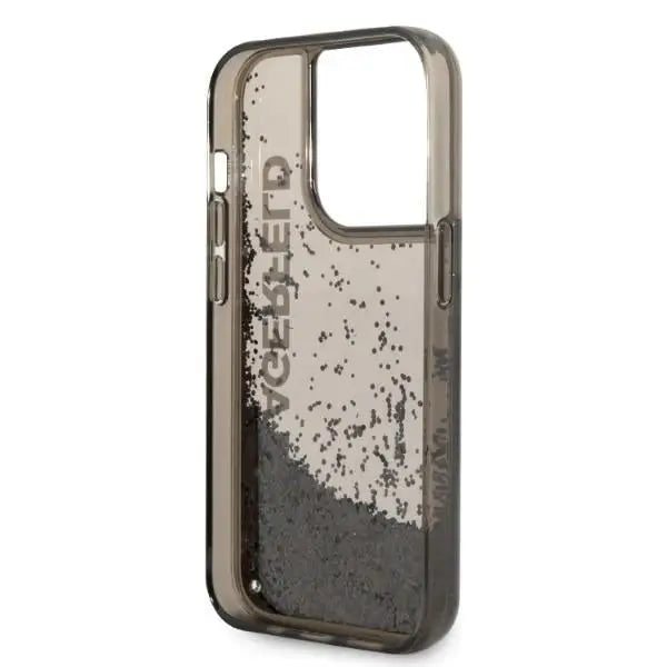 Karl Lagerfeld Liquid Glitter Elong case for iPhone 14 Pro - black - Cell phone cases and covers<<<HurtelXML