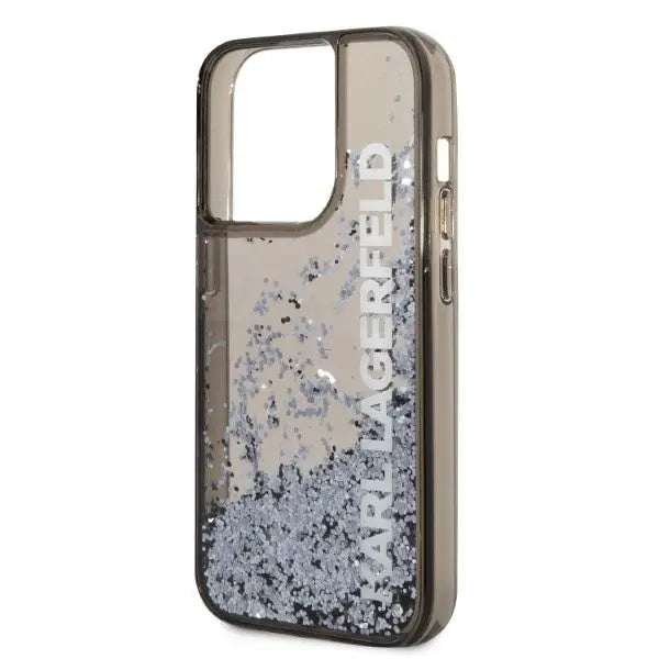 Karl Lagerfeld Liquid Glitter Elong case for iPhone 14 Pro Max - black - Cell phone cases and covers<<<HurtelXML